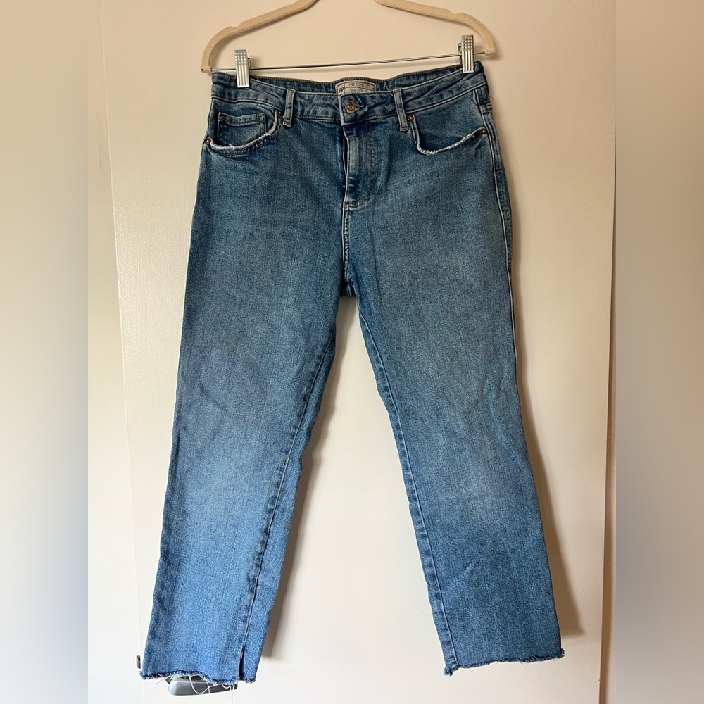 Free People Clean Girlfriend Jeans